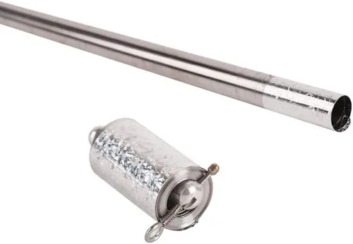 Vista 7 de Varita mágica de 43.3 in, bastones de aspecto de metal, varita mágica profesional, varita mágica de bolsillo de metal, portátil para mago