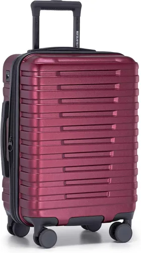 Vista 55 de U.S. Traveler Boren - Maleta de viaje extensible rígida con 8 ruedas giratorias, color negro, juego de 2 piezas