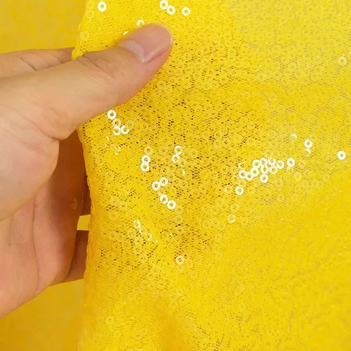 Vista 30 de Partisout Tela de lentejuelas por el patio - Tela de 3mm brillante para manualidades DIY, disfraces y decoración de fiesta Material de brillo, 3