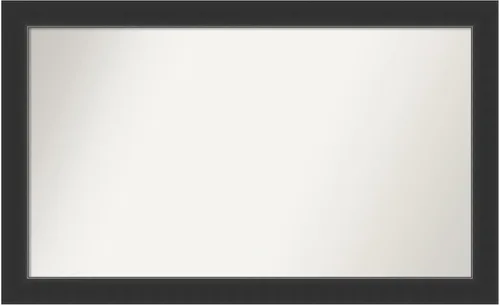 Vista 410 de Amanti Art Espejo personalizado, espejo de baño negro Astor, espejo de pared o espejo de tocador de baño sobre el fregadero (25 x 25 pulgadas)