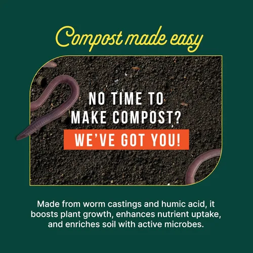 Vista 5 de Sunday Soil Booster - Té de fundición de gusanos, mejora la salud del suelo y promueve el crecimiento vigoroso de las plantas, fabricado