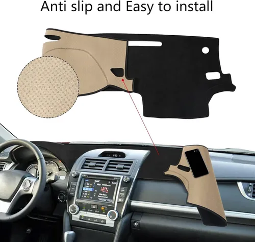 Vista 2 de Funda para salpicadero Alfombrilla personalizada para consola central interior Compatible con Toyota Tacoma 2016-2023 Funda para salpicadero