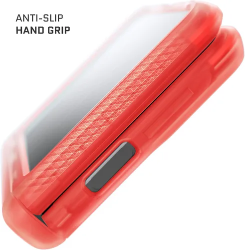Vista 5 de Ghostek COVERT - Funda rosa para Galaxy Z Flip 4 para mujeres y niñas, protección completa de bisagra y parte trasera transparente, duradera