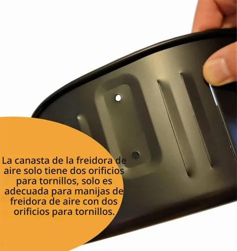 Vista 4 de Cesta de repuesto para freidora de aire para Power XL de 5.3 cuartos de galón, accesorios para freidora de aire para Gowise USA 5.8QT, cesta