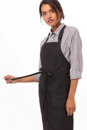 Vista 5 de Chef Works Unisex Rockford Bib Apron, Nutmeg, One