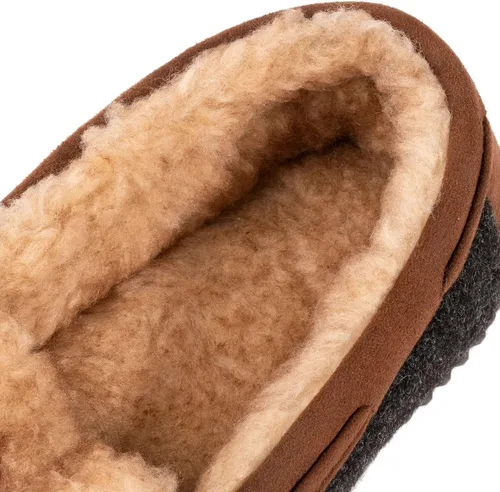 Vista 5 de RockDove Hearthfire - Pantuflas de espuma viscoelástica para hombre