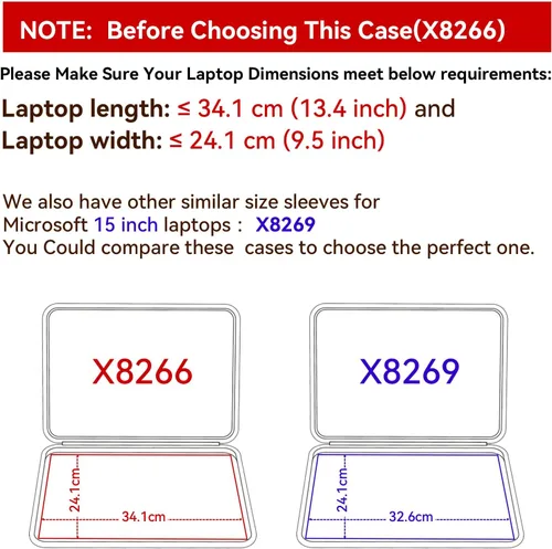 Vista 2 de Smatree Funda protectora dura EVA para Microsoft Surface 6/5/4/3 de 15 Serie X - Negro