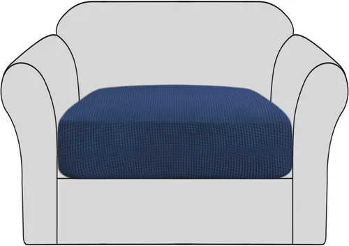 Vista 53 de H.VERSAILTEX - Fundas elásticas para cojín de sofá individual, fundas de asiento para silla de sofá, protector de cojín con tejido jacquard de sarga