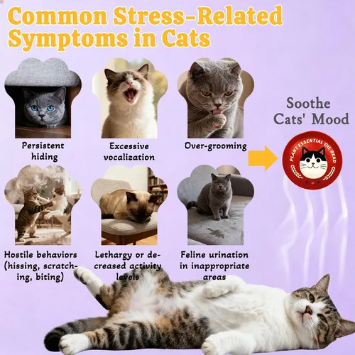 Vista 4 de xcivi Paquete de 6 parches calmantes de feromonas para aliviar la ansiedad y el estrés de los gatos Calming triple pheromone, pop patch
