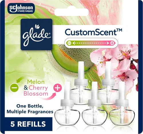 Vista 12 de Glade PlugIns Refills with CustomScent Technology, Eucalyptus & Waterlily, 1 Warmer + 2 Refills