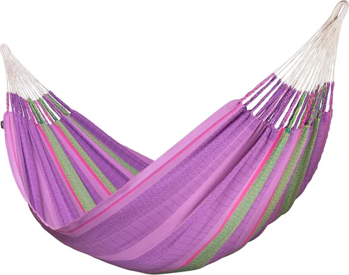 Vista 23 de LA SIESTA Flora Zebra - Hamaca clásica doble de algodón orgánico Cebra