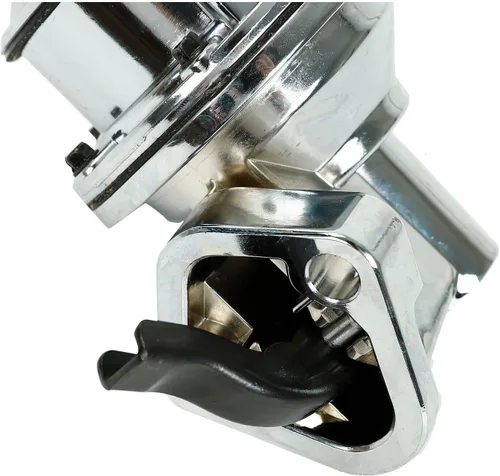 Vista 8 de Bomba de combustible mecánica cromada con accesorios compatibles para SBC Chevy 265 283 305 307 327 350 400 409