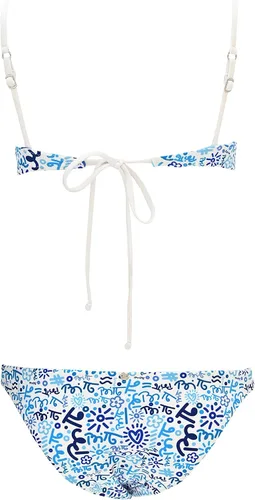Vista 6 de BRITTO Romero Conjunto Bikini Dos Piezas - Graffiti Blue