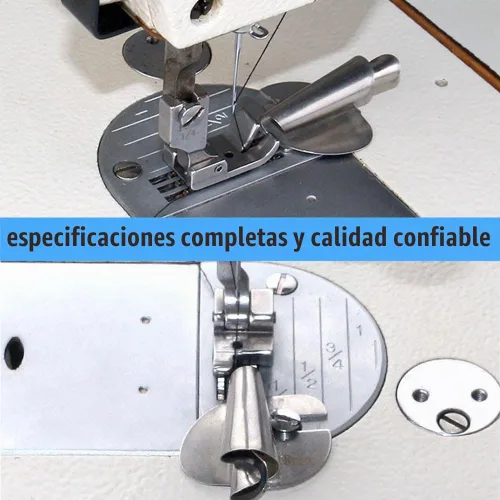 Vista 3 de Pie Universal de Dobladillo Enrollado para Coser - Pie de Presión de Dobladillo Ancho de 3-8mm, Accesorio de Costura Curvo de Dobladillo