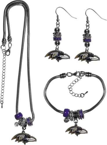 Vista 29 de Siskiyou Sports NFL womens Euro Bead Jewelry 3 piece Set