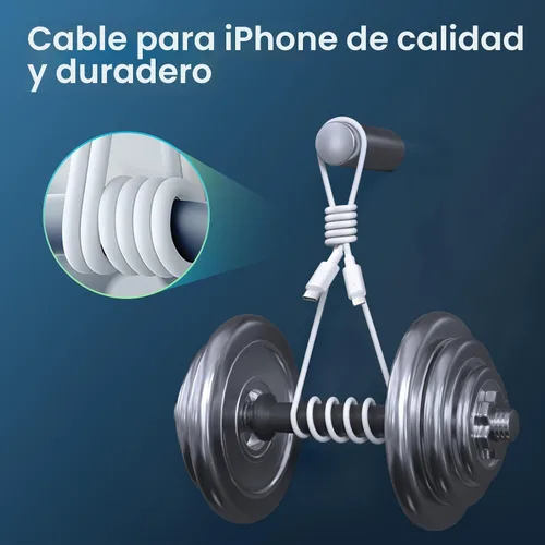 Vista 5 de Cargador de iPhone de carga rápida【Certificado MFi】 Paquete de 2 cargadores de pared USB C de 20 W PD con cable de carga rápida de 1.8 y 3 metros