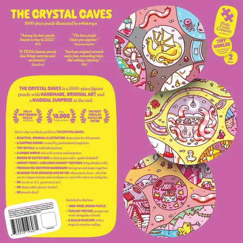 Vista 2 de The Crystal Caves • Rompecabezas de 1000 piezas de The Magic Puzzle Company • Serie Dos