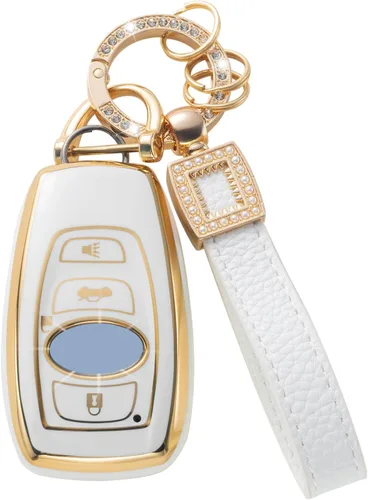 Vista 18 de Funda para llavero de Mercedes Benz con cordón de cuero, funda compatible con Mercedes Benz 2017-2021 Clase E 2018-2021 Clase S A Clase C Clase G