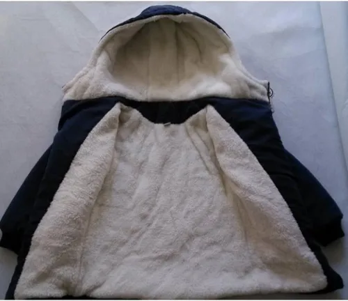 Vista 3 de Mallimoda Chaqueta tipo parka acolchada de algodón grueso con capucha para niño