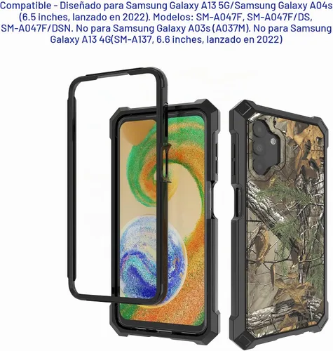 Vista 2 de Ailiber Funda delgada para teléfono Samsung Galaxy A04s/A13, protector