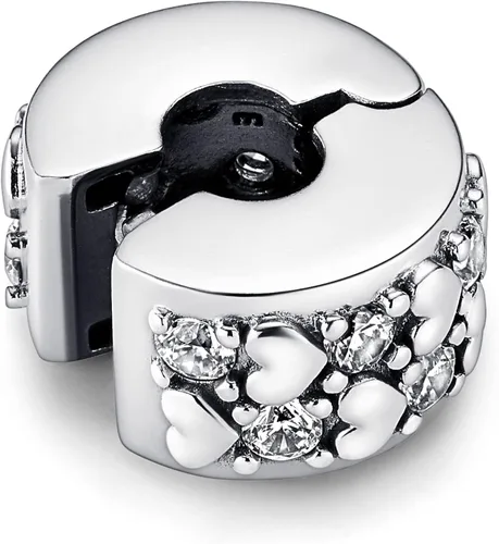 Vista 3 de Pandora Infinite Hearts Sparkling Clip Charm