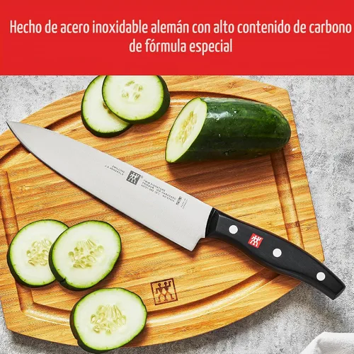 Vista 5 de ZWILLING TWIN Signature Juego de Cuchillos con Bloque Autoafilable de 15 Piezas - Marrón