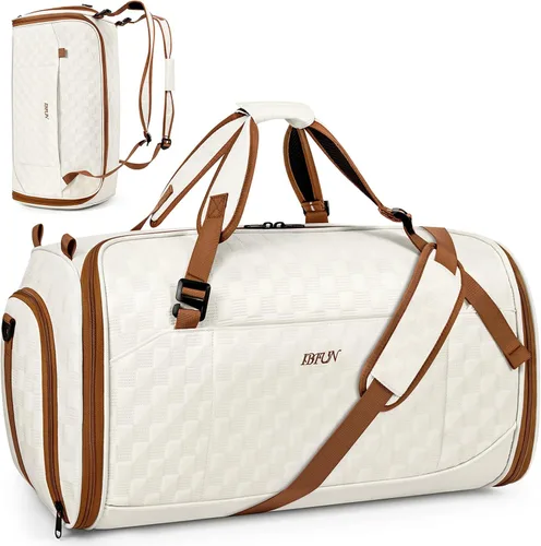Vista 9 de Bolsa de ropa convertible para viajes, mochila 4 en 1 para mujeres y A-Negro