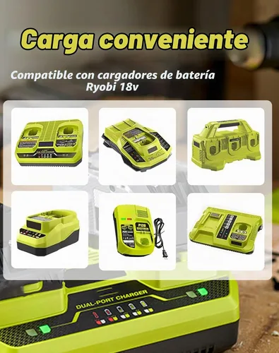 Vista 6 de VANTTECH Paquete de 2 unidades de repuesto 7.0Ah P108 para batería Ryobi