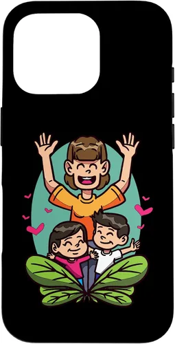 Vista 20 de iPhone 16 Cartoon Children Playing Design For Kids And Family Case