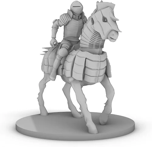 Vista 2 de Human Cavalier 2 Base Tabletop DND Gaming Miniature