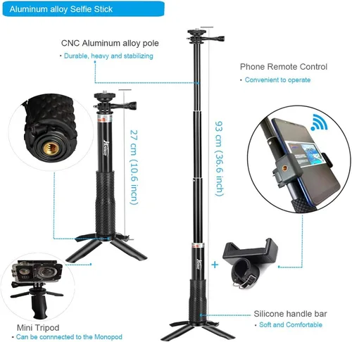 Vista 4 de Kit de accesorios para Gopro Hero 13 12 11 10 9 carcasa impermeable negra funda de silicona protector de pantalla de vidrio paquete para Go pro