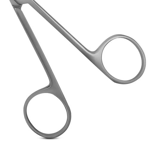 Vista 6 de SURGICAL ONLINE Tijeras Iris curvadas y rectas de 4.5 pulgadas, corte de precisión para uso quirúrgico y dental