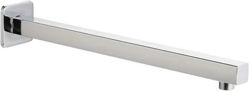 Vista 9 de Voolan Brazo de ducha redondo de 15 pulgadas con brida y cinta de teflón, brazo de extensión para regadera fija de baño, acero inoxidable sólido