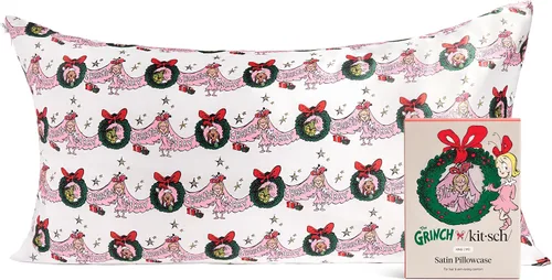 Vista 29 de Lisa Frank x Kitsch - Funda de almohada de satén con cremallera para cabello y piel, más suave que las fundas de almohada de seda, funda de almohada