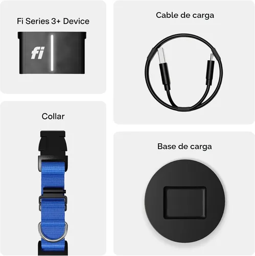 Vista 8 de Nuevo Collar Rastreador Inteligente para Perros de la Serie Fi 3+ [Miembrosía de 12 Meses Incluida] Rastreador GPS para Perros con Monitoreo
