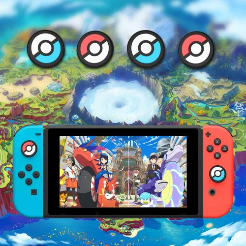 Vista 11 de PERFECTSIGHT Juego de 4 fundas para palanca de mando para Switch Lite/OLED, para Nintendo Switch, para Switch Lite/OLED, cubierta de botón analógica