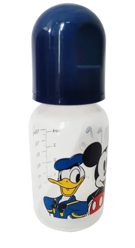 Vista 3 de Cudlie Disney Baby Boy Mickey Mouse - Paquete de tres biberones de 5 onzas, Mickey Friends