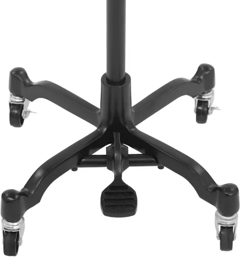 Vista 6 de Torso de maniquí de forma de vestido femenino, modelo de cuerpo ajustable de 51 a 75 pulgadas, modelo de exhibición de ropa con ruedas de 360°