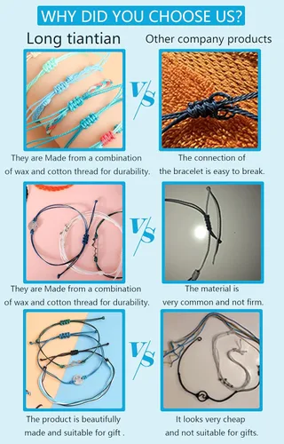 Vista 6 de Sunflower String Bracelet for Teen Girls Handmade Braided Rope Boho Bracelet Adjustable Waterproof Surfer Bracelet Aesthetic Strand Beach Bracelets