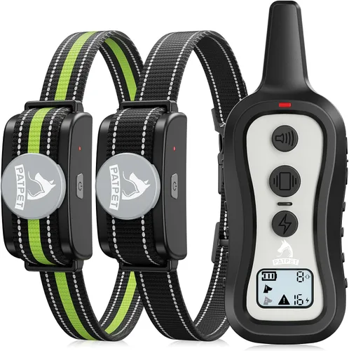 Vista 8 de PATPET Collar de Entrenamiento para Perros Collar de Choque para Perros con Control Remoto - 3 Modos de Entrenamiento, Pitido, Vibración y Choque