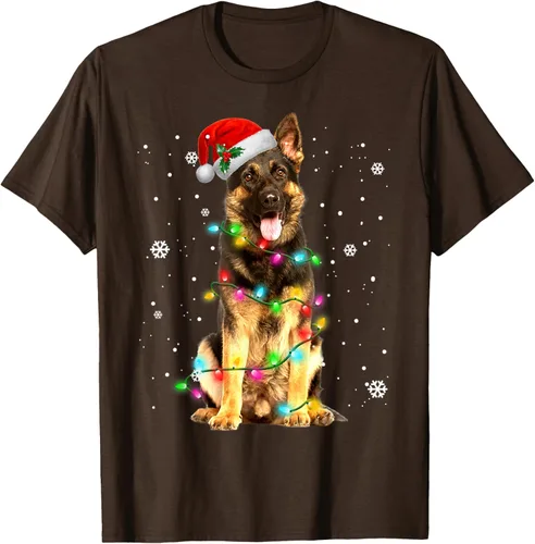 Vista 7 de Suéter de Navidad para perros de pastor alemán, suéter de Navidad para regalos de perros, Negro, S