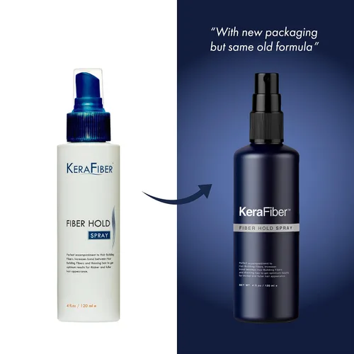 Vista 6 de KeraFiber Spray de fijación de fibra para fibras de construcción del cabello, fortalece la unión entre las fibras capilares y el cabello existente