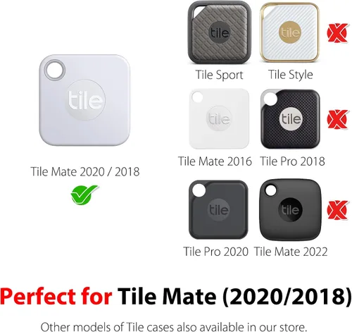 Vista 3 de Soporte de silicona para collar de perro para Tile Mate 2020 y 2018, paquete de 2 fundas protectoras para mascotas, perros y gatos