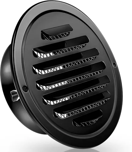 Vista 9 de Zonon 1 pieza de rejillas de ventilación de sofito de acero inoxidable de 4 pulgadas, cubierta de ventilación redonda para secadora con pantalla
