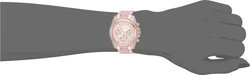 Vista 2 de Michael Kors Blair - Reloj cronógrafo de acero inoxidable con detalles brillantes