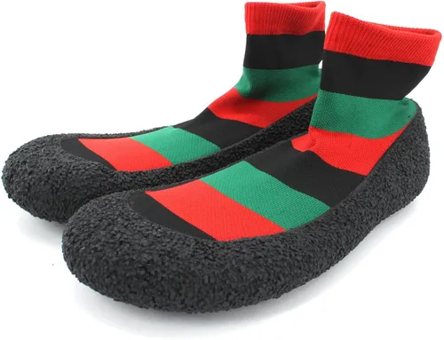 Vista 6 de Zapatos tipo calcetín descalzos para mujer y hombre, para deportes acuáticos, yoga, saltar, playa, caminar, fitness, calzado jamaicano, rasta, afro