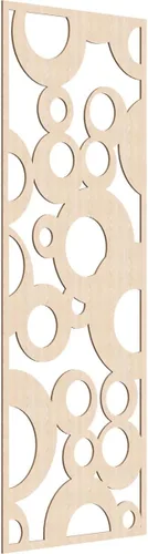 Vista 190 de 9 3/8"W x 24 3/8"H x 1/4"T Farwell Decorativos Paneles de Pared de Madera Calado, Hickory