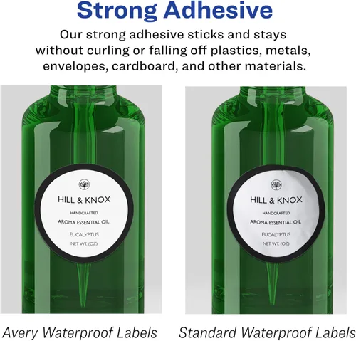 Vista 6 de Avery Printable Durable White Round Labels, Sure Feed Technology, 2.25" Diameter, Print-to-the-Edge, Waterproof Labels, Laser & Pigment-Based Inkjet