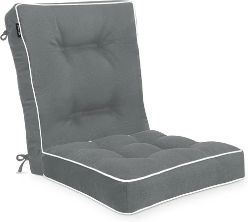 Vista 12 de Favoyard Cojines de patio de 19 x 19 pulgadas, para interiores y exteriores, resistentes al agua, para muebles de patio, color sólido por 3 años