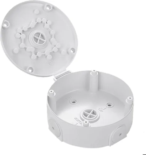 Vista 8 de Soporte universal para cámara de seguridad, soporte de caja de conexiones abatible, base de cámara IP de plástico impermeable, soporte de cable
